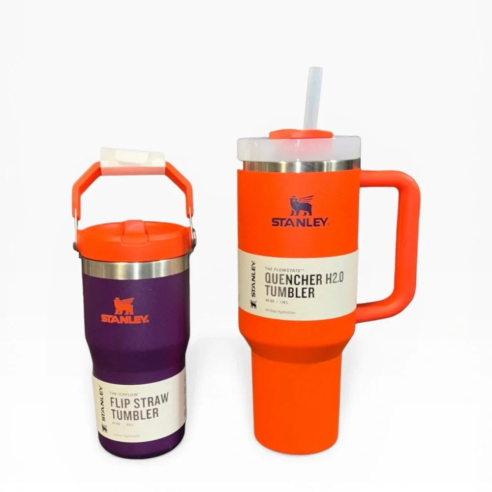 Stanley Orange and Purple Tumbler Duo - Picture 4 of 4
